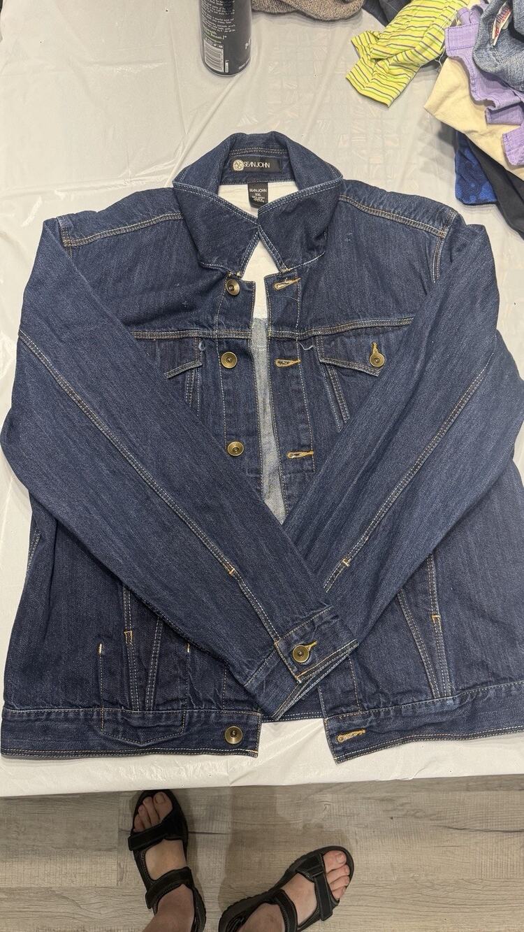 Vintage Sean John Denim Jacket Y2K Hip Hop Streetwear Men’s Size XXL Blue